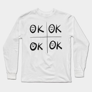 4 types of OK Long Sleeve T-Shirt